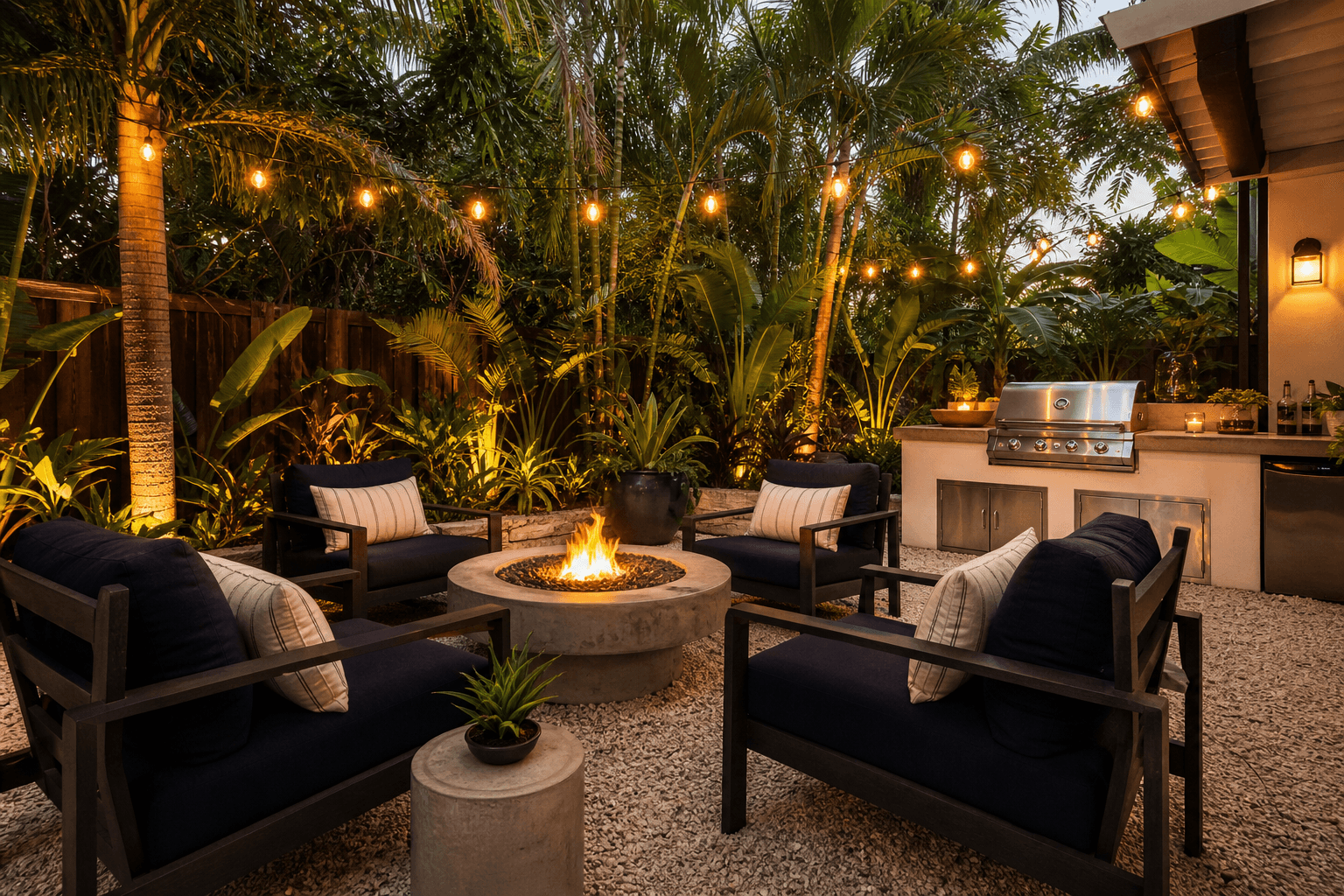 Tropical garden moments